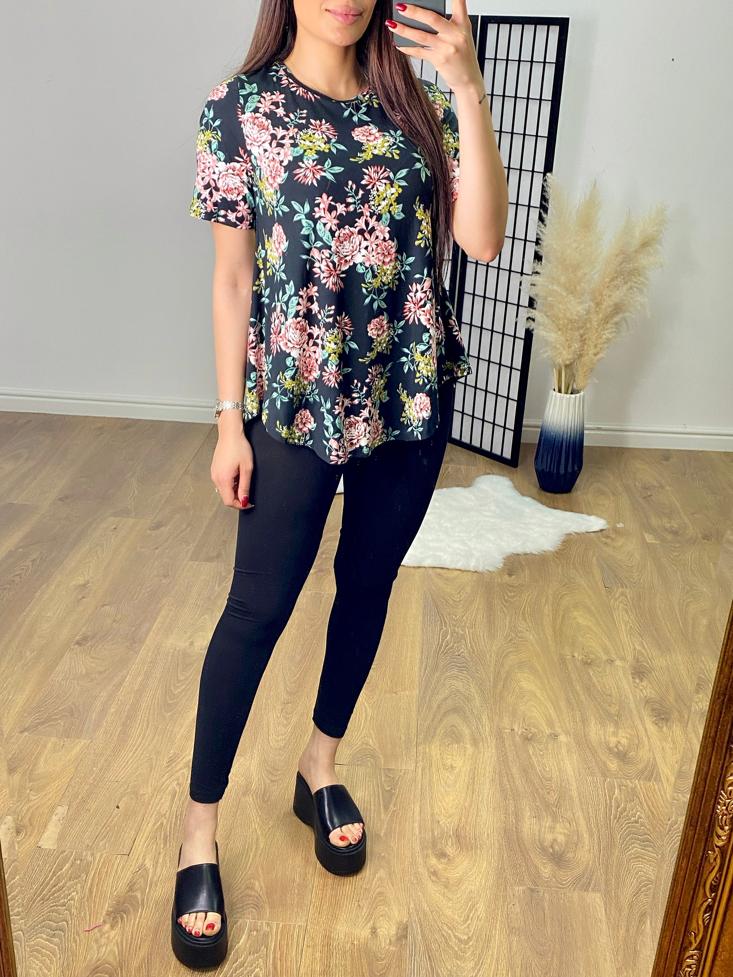 Fiona Supersoft Floral Print Top