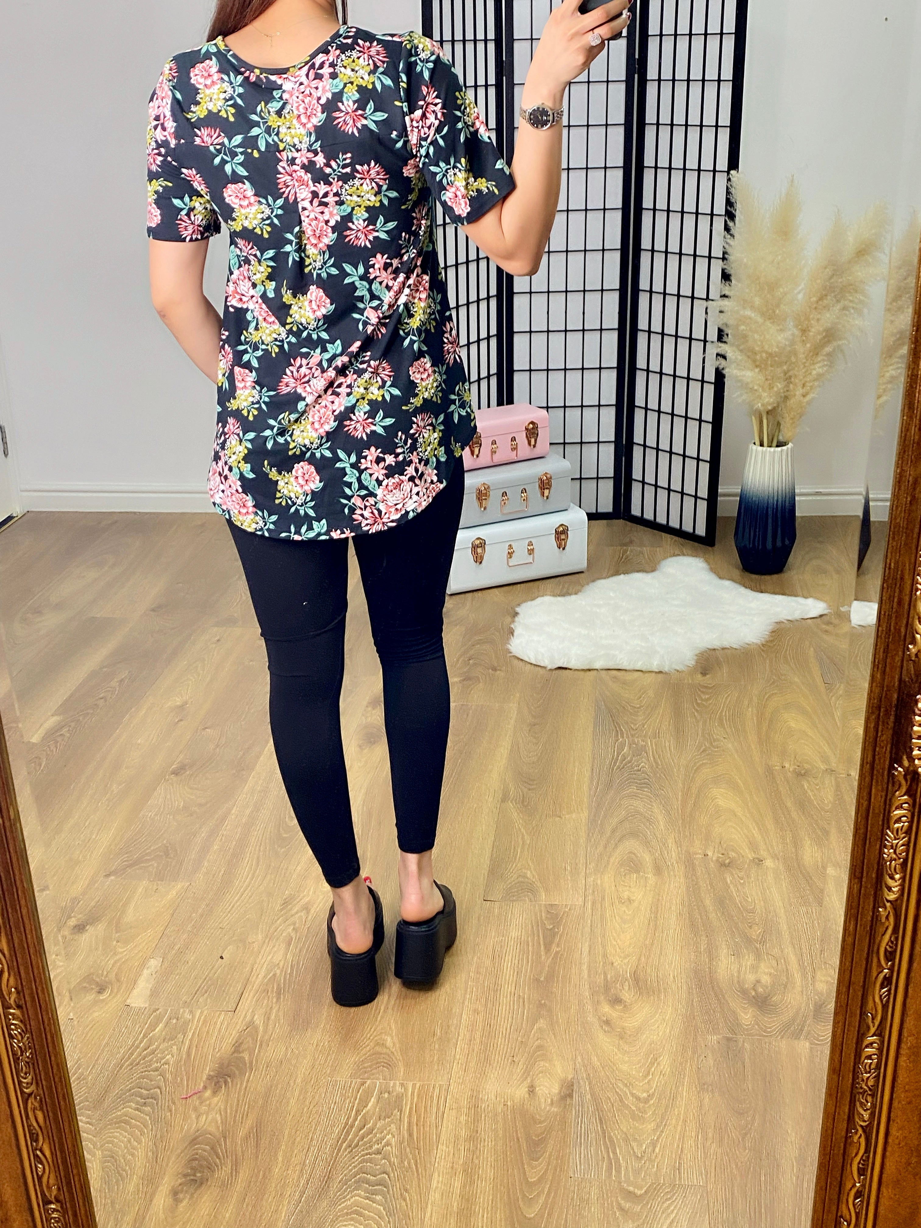 Fiona Supersoft Floral Print Top
