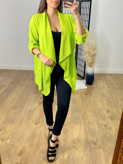 Davey Crepe Waterfall Cardigan