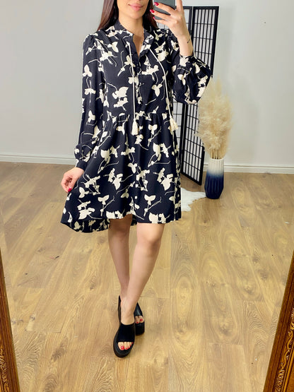 Denby Abstract Print Smock Dress