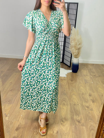 Reiss Daisy Print Maxi Dress