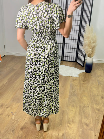 Reiss Daisy Print Maxi Dress