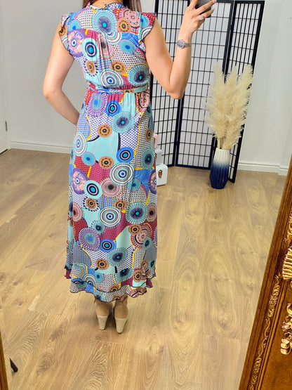 Luther Graphic Print Maxi Dress