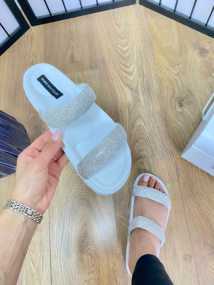 Faire Diamante Double Strap Slider