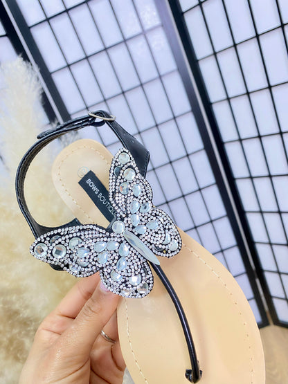 Kandis Gem Detail Butterfly Sandals