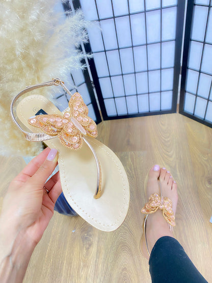 Kandis Gem Detail Butterfly Sandals
