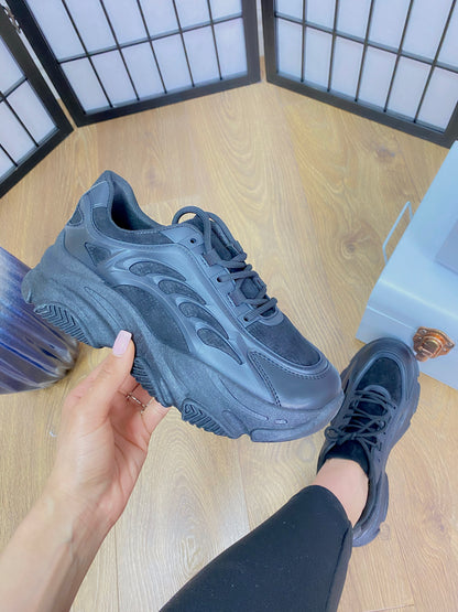 Lorenz Faux Suede Chunky Sole Trainers