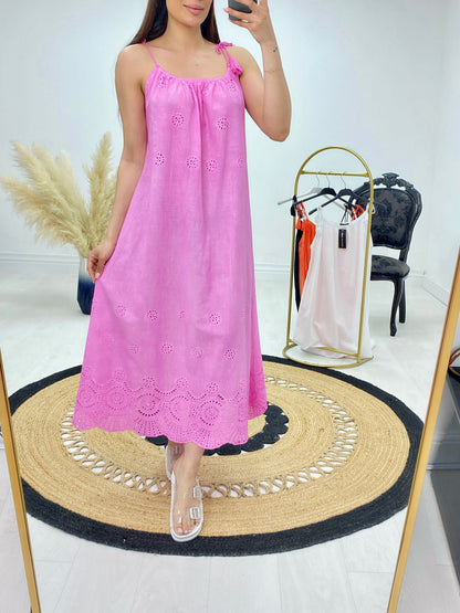 Samantha Broderie Smock Dress