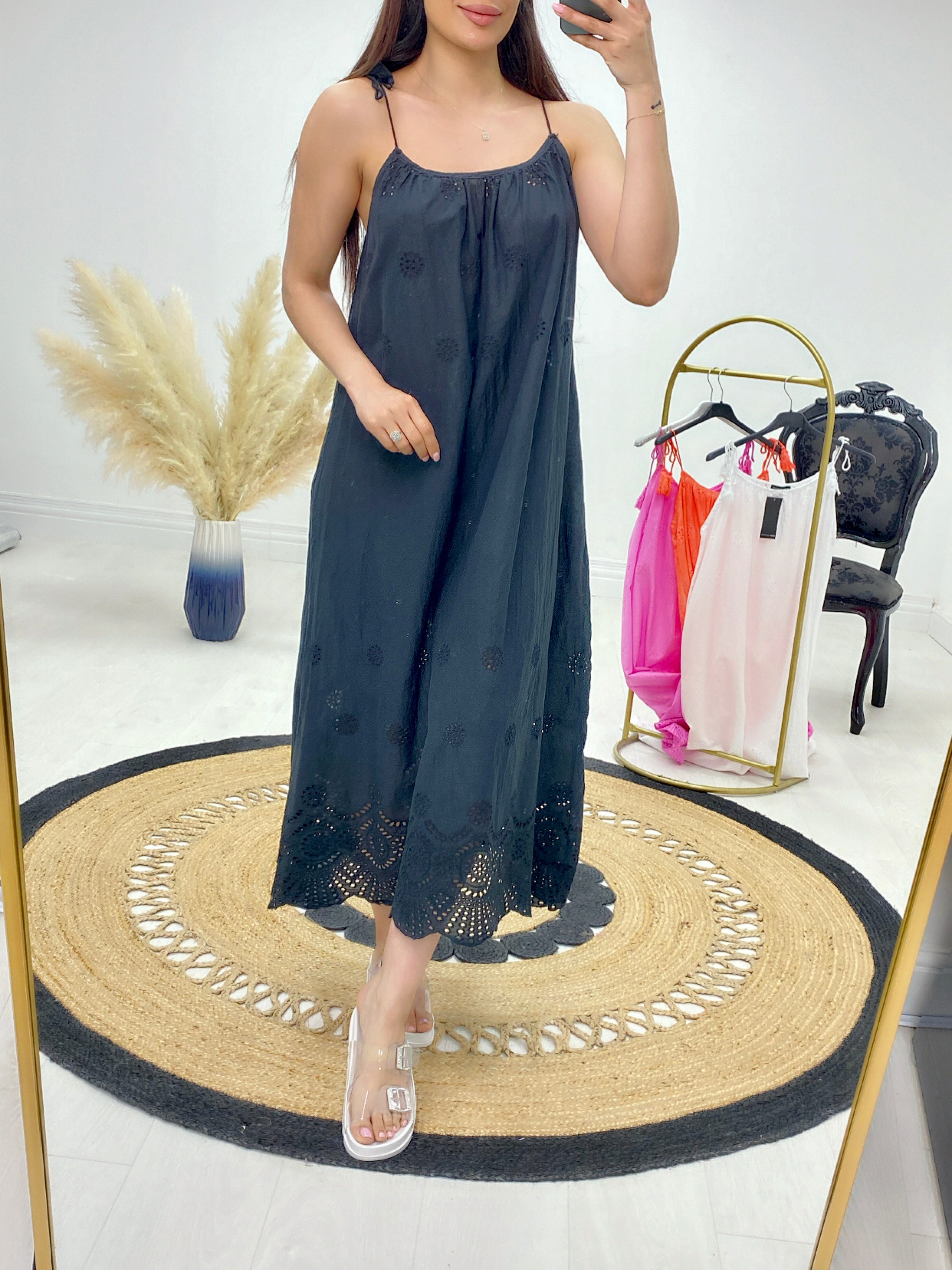 Samantha Broderie Smock Dress