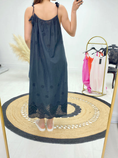 Samantha Broderie Smock Dress