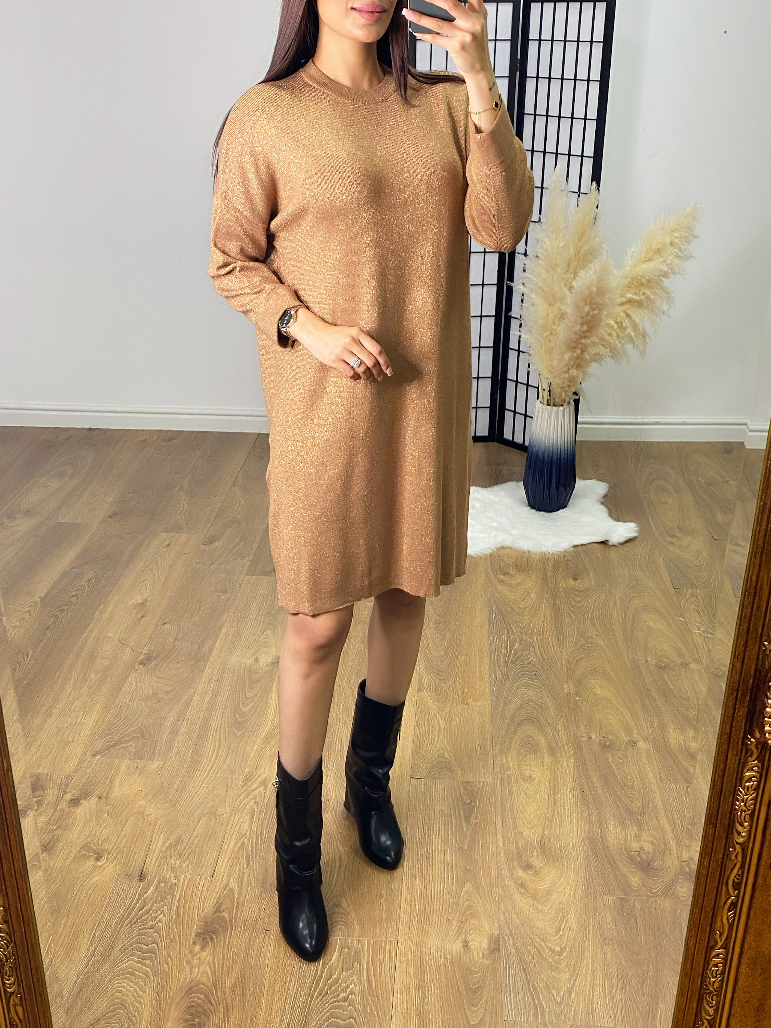 Darling Lurex Knitted Dress