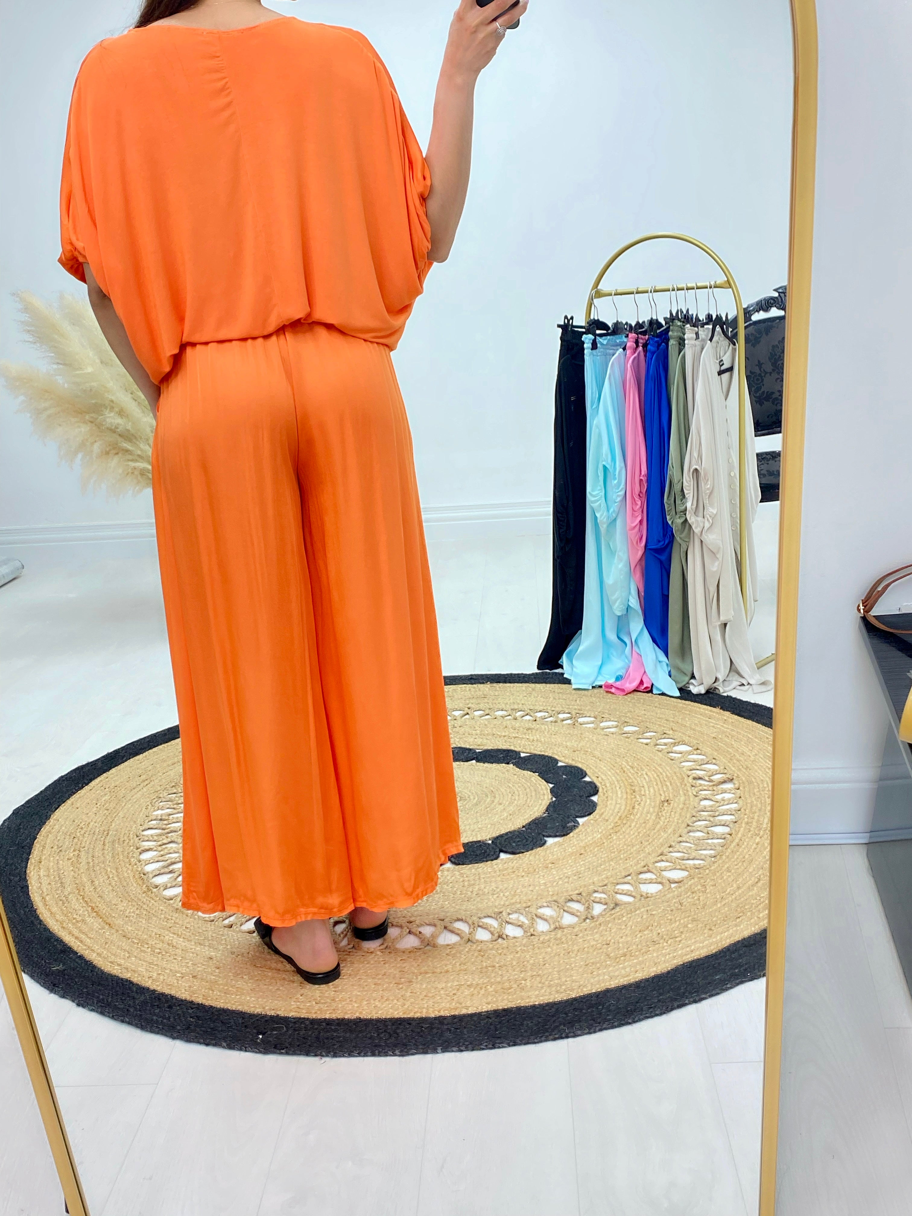 Kameo Satin Front Two Piece Set