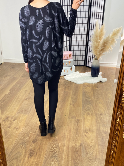 Craft Diamante Feather Fine Knit Jumper