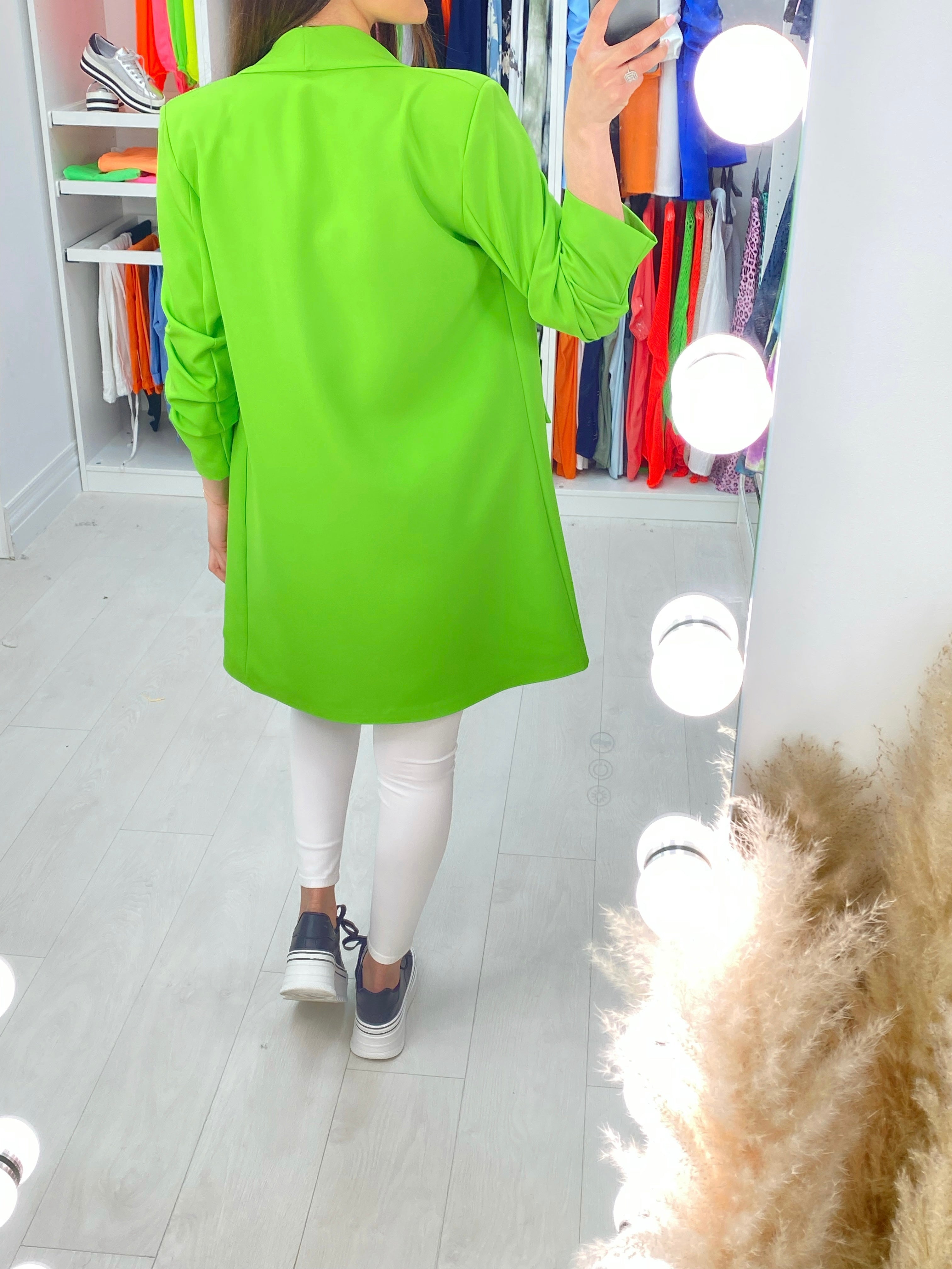 Raelle Ruched Sleeve Blazer