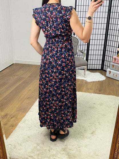 Abbott Floral Rose Print Maxi Dress