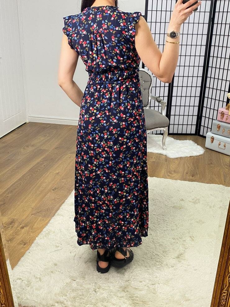 Abbott Floral Rose Print Maxi Dress