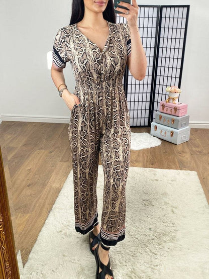 Amalinda Snakeprint Jumpsuit