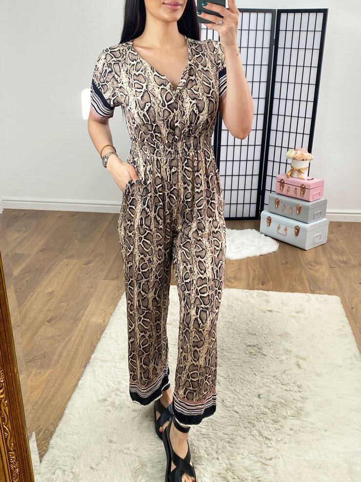 Amalinda Snakeprint Jumpsuit