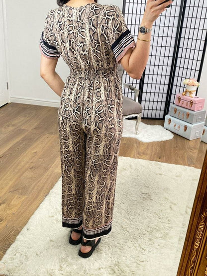 Amalinda Snakeprint Jumpsuit