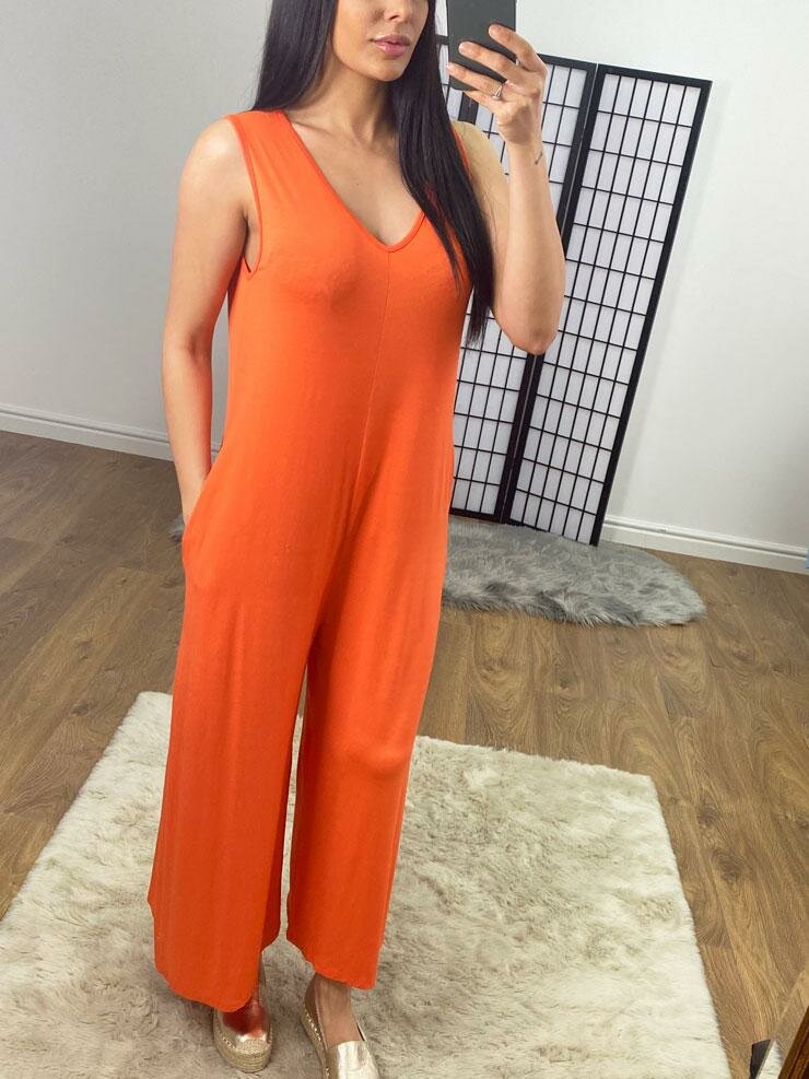 Belle Oversized Wide Leg Jersey Lounge Jumpsuit