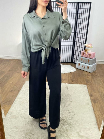 Betina Loose Fit Tie Front Shirt