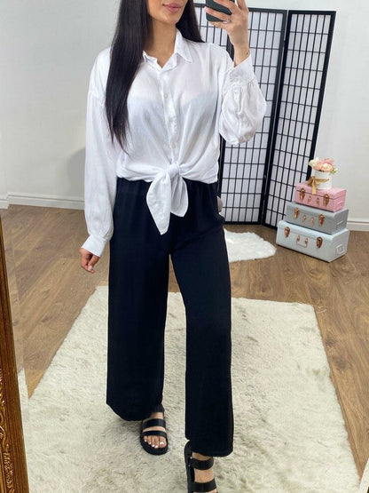 Betina Loose Fit Tie Front Shirt