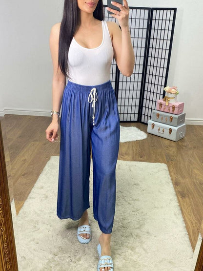 Boland Denim Wide Leg Trousers