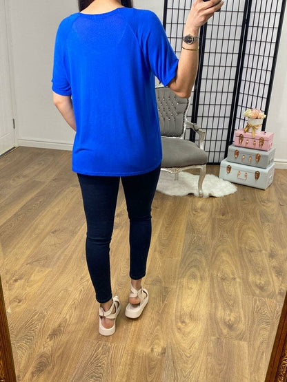 Bonecca Plain Fine Knit Top