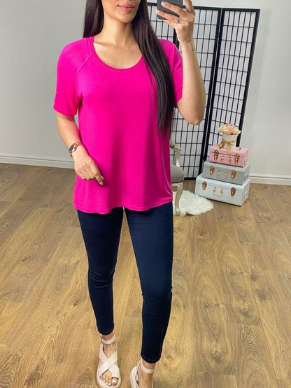 Bonecca Plain Fine Knit Top