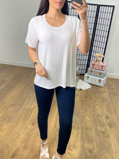 Bonecca Plain Fine Knit Top