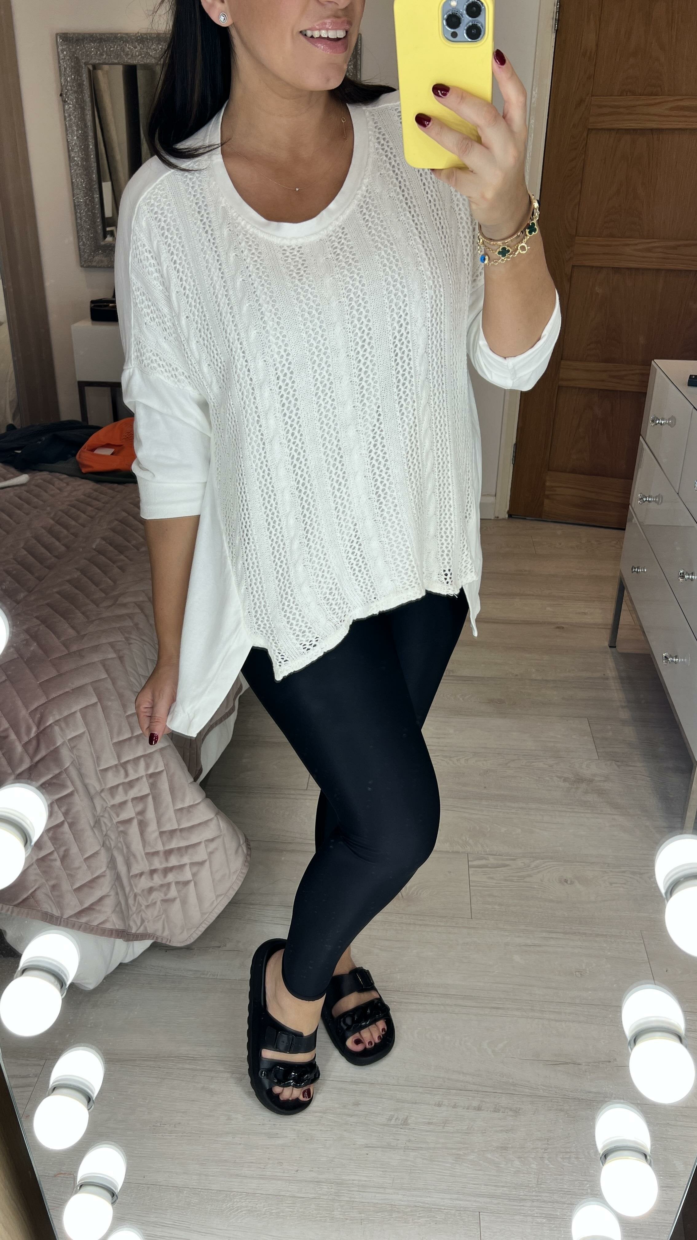 Bradey Knitted Front Sweatshirt