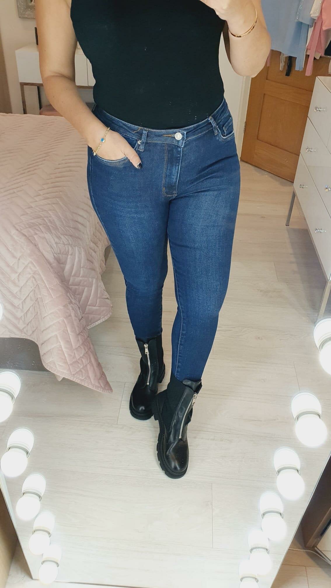 Briline Dark Denim Super Stretch Premium Denim Collection High Waist Jeans