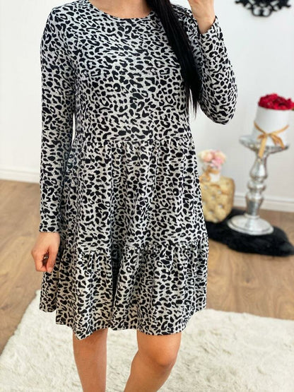 Camilly Cheetah Print Super Soft Smock Dress