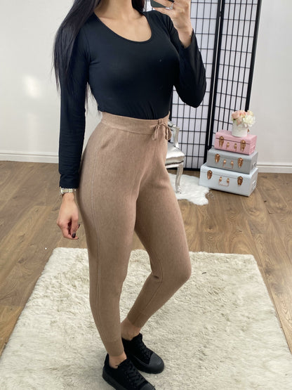 Carlos Knitted Glitter Stripe Super Soft Knit Joggers