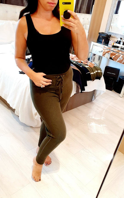 Carlos Knitted Glitter Stripe Super Soft Knit Joggers