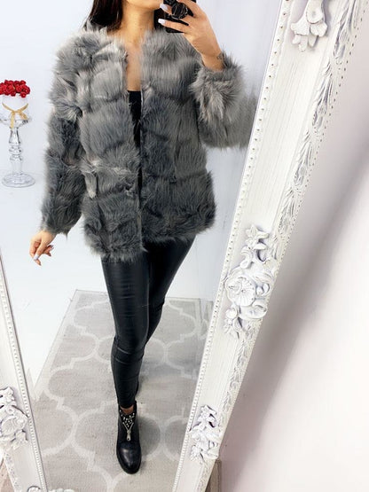 Dayton Faux Fur Panelled Coat