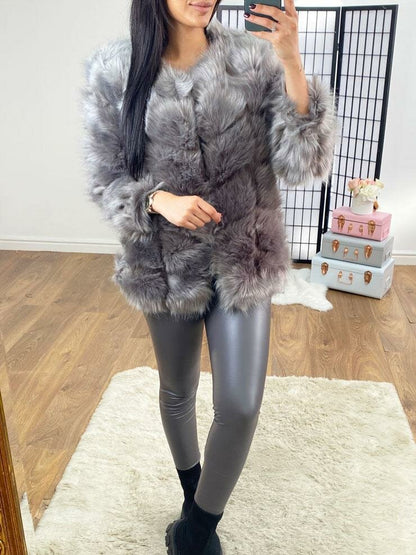 Dayton Faux Fur Panelled Coat