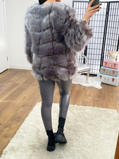 Dayton Faux Fur Panelled Coat