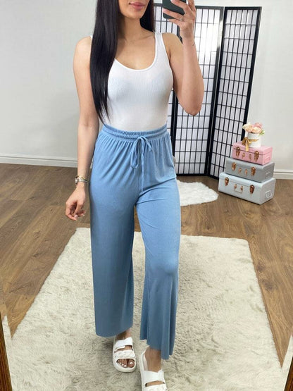 Edith Slinky Tie Waist Trouser