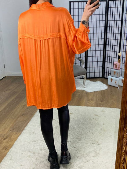 Emiliana Silk Longline Blouse