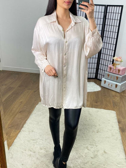 Emiliana Silk Longline Blouse