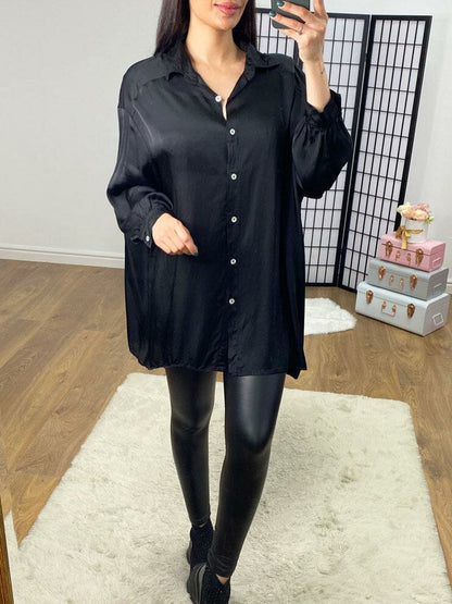 Emiliana Silk Longline Blouse