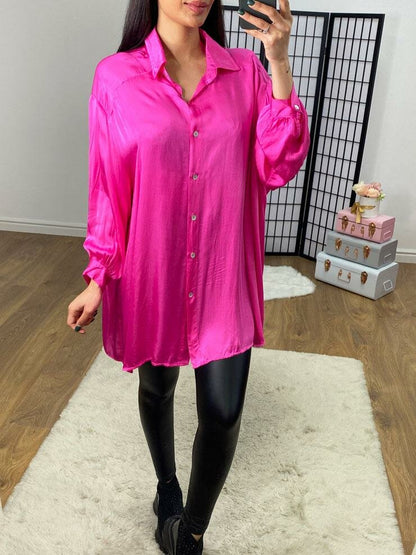 Emiliana Silk Longline Blouse