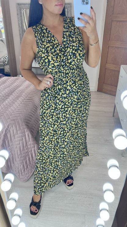 Gillian Floral Print Maxi Dress