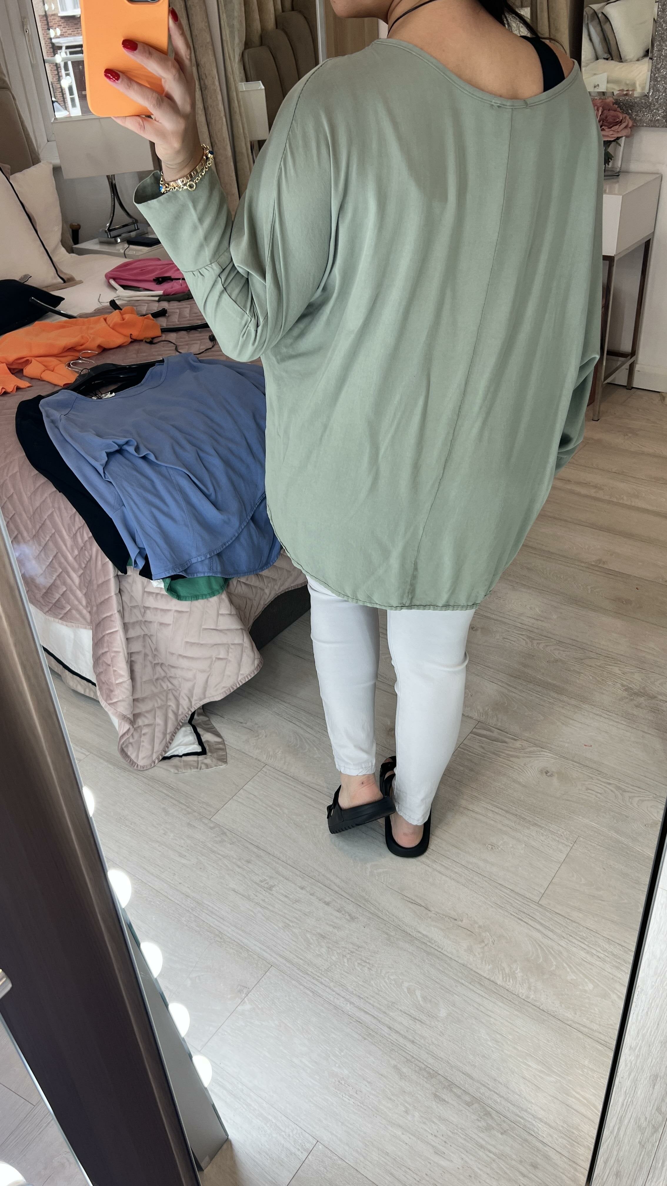 Hartley Plain Dip Hem Necklace Top