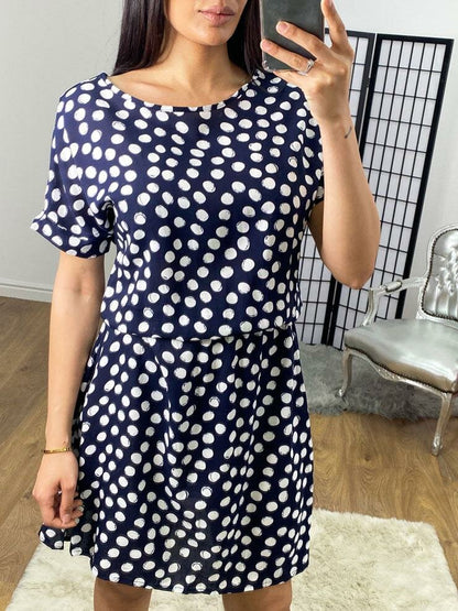 Abe Polka Dot Elasticated Floaty Dress