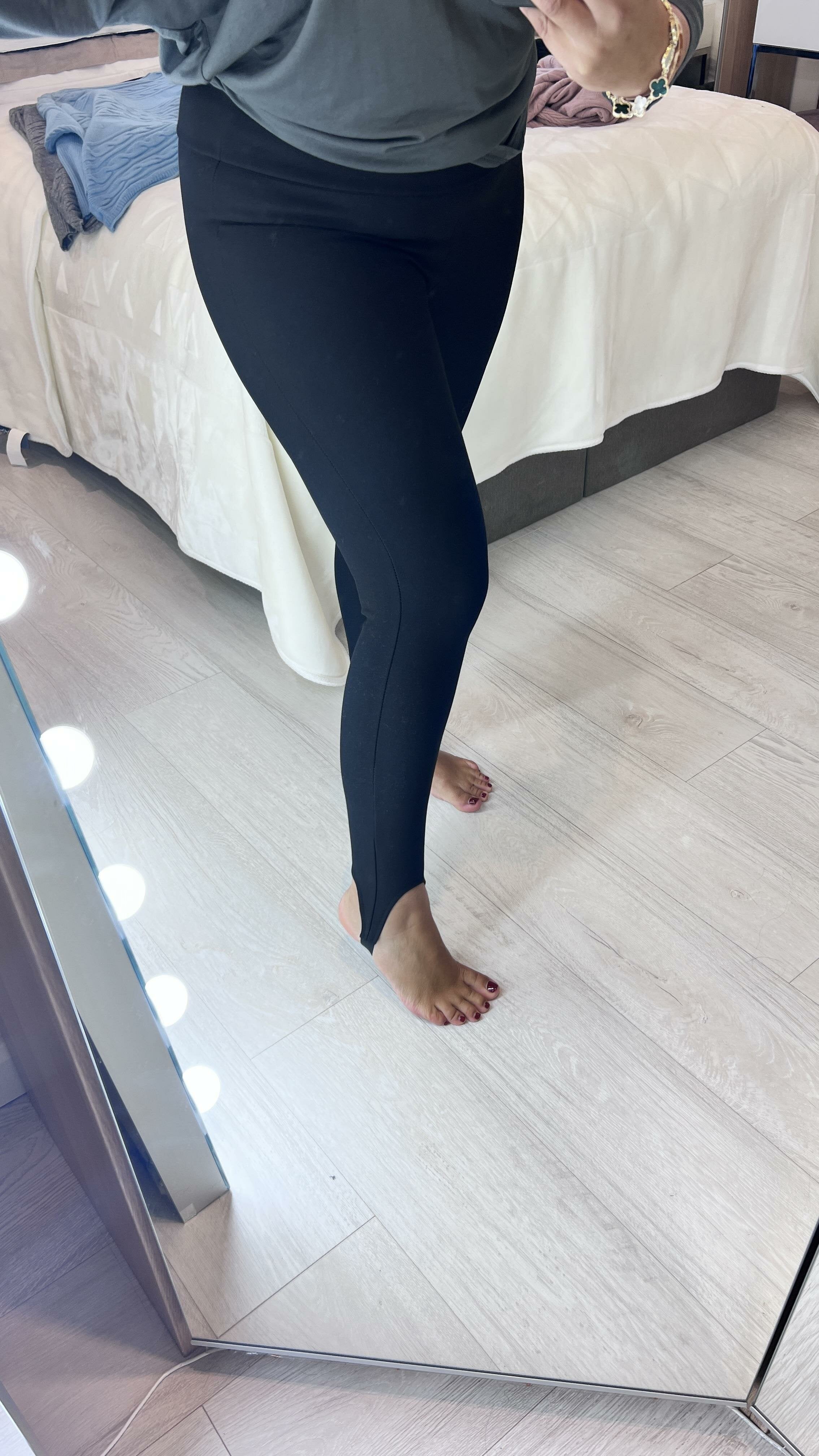 Chessie Black Stirrup Leggings