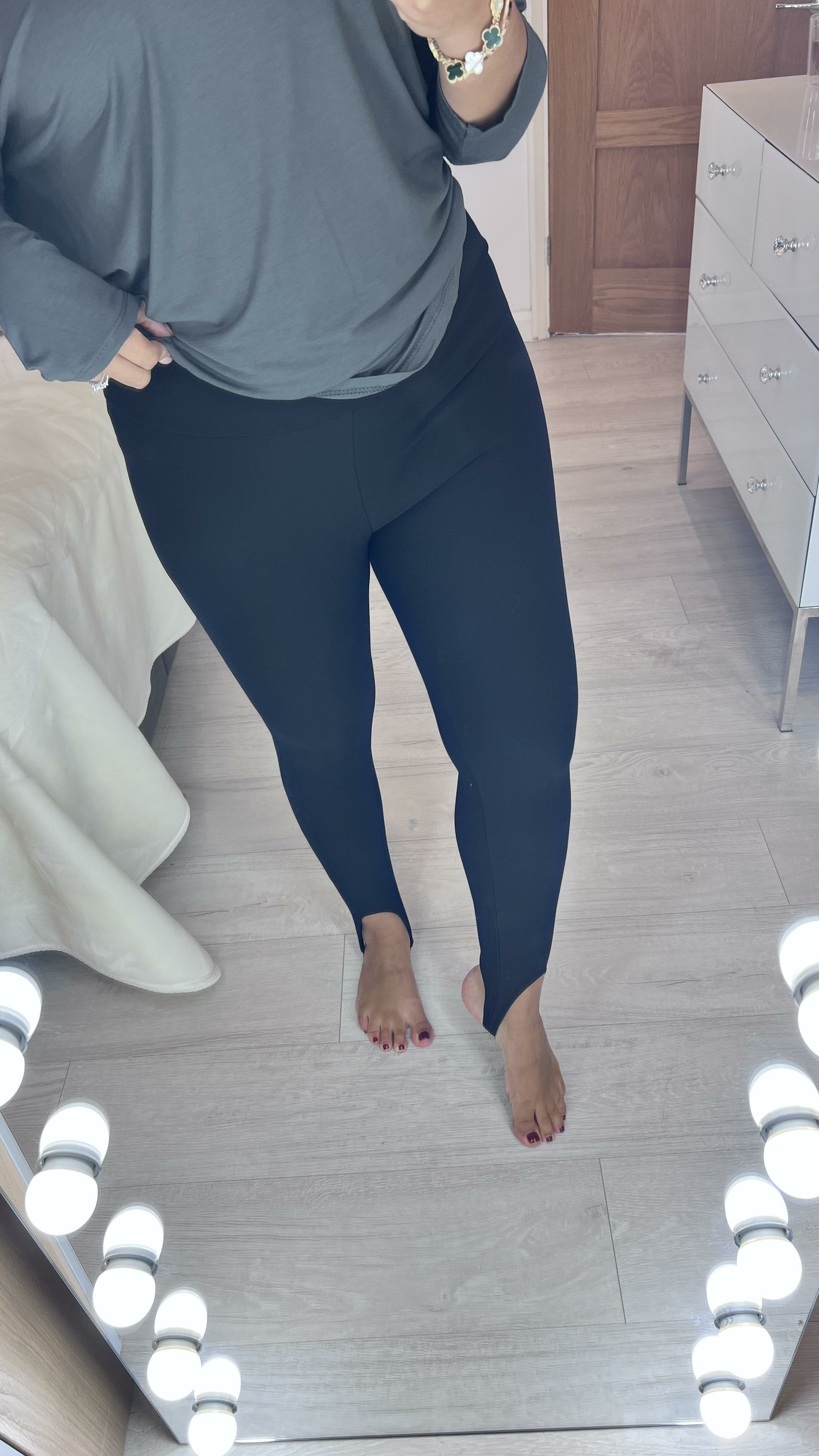 Chessie Black Stirrup Leggings