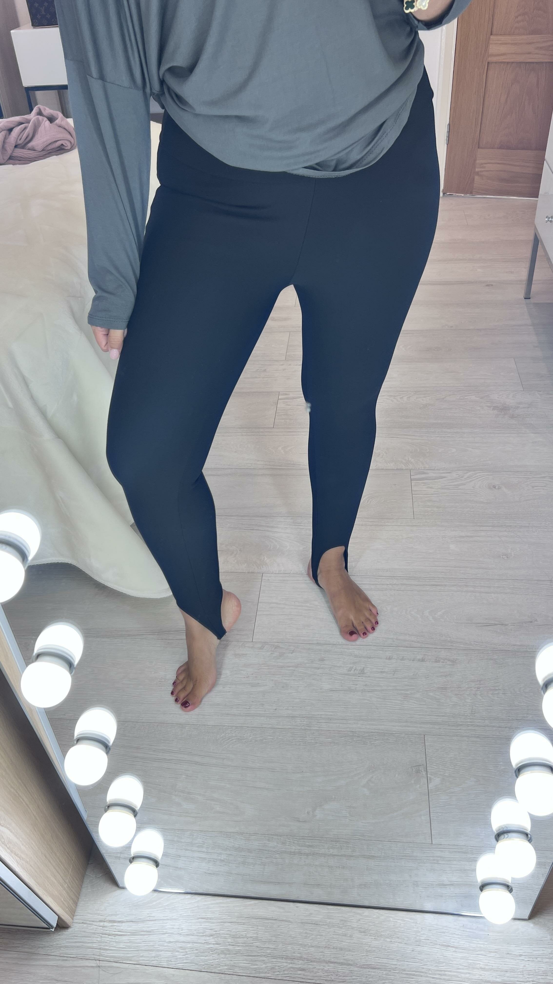 Chessie Black Stirrup Leggings