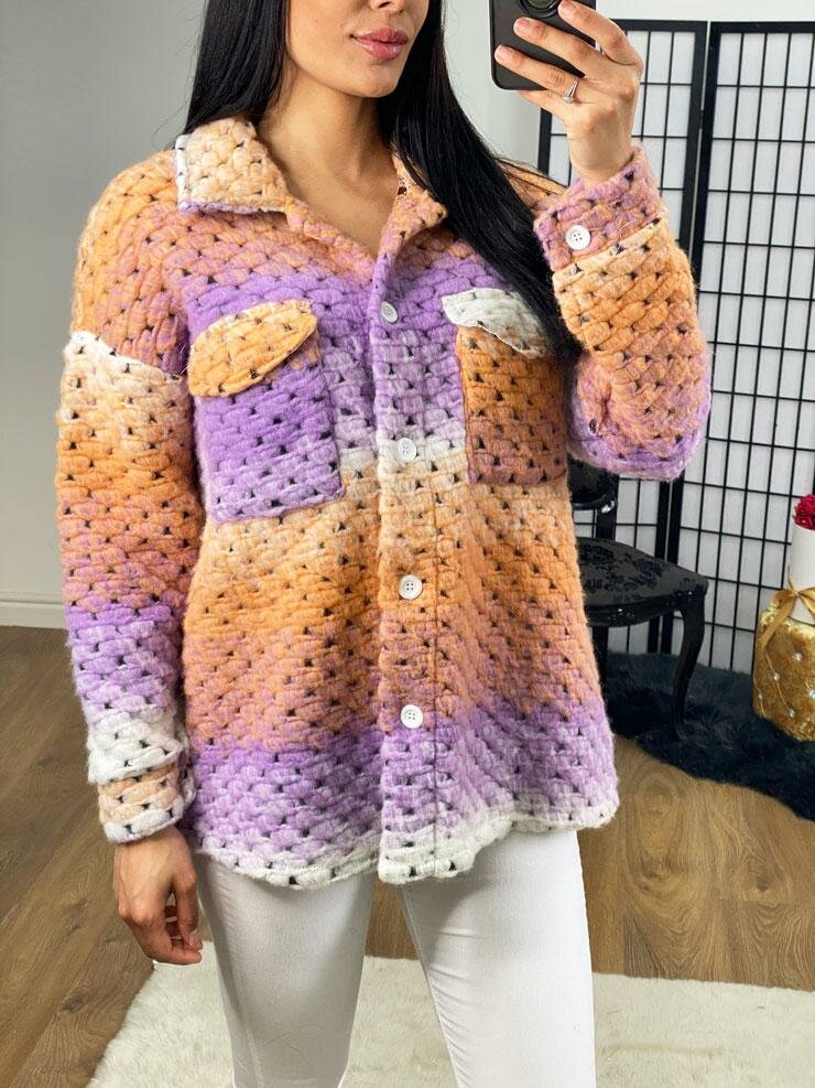 Stassia Woven Oversized Wool Jacket